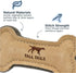 Tall Tails Dog Natural Leather Bone Fetch Toy Gift for Dogs, 6 inches