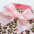 Fitwarm Leopard Dog Pajamas, Fleece Clothes for Small Dogs Girl, Pet Onesie, Cat Outfit, Pink, Small