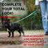 WAUDOG Waterproof Dog Leash, 4 Ft / 6 Ft, Anti-Slip for Large, Medium, Small Dogs, Heavy Duty, Water & Dirt-Resistant