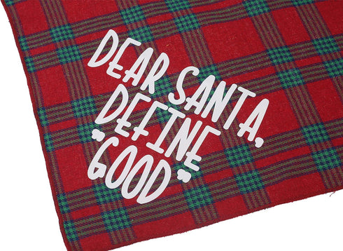 Dog Christmas Bandanas Plaid Reversible Triangle Bibs Scarf Accessories for Dogs and Cats