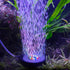 NICREW Multi-Colored Aquarium LED Bubbler Stone Disk, Fish Tank Bubbler with Auto Color Changing LEDs