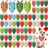 Chunful 60 Pcs Christmas Bandanas for Dogs Xmas Bandanas Bulk with Santa