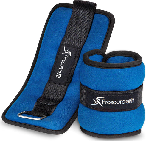 ProsourceFit Adjustable Ankle Wrist Weights Set of 2, 1 lb for Men and Women, Comfort Fit, Green