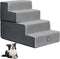 OYLZ Dog Stairs Pets Steps 4 Gray Pet Ladder for Sofa Couch and