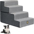 OYLZ Dog Stairs Pets Steps 4 Gray Pet Ladder for Sofa Couch and