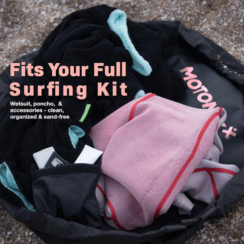 2-in-1 5000X IslandMat Wetsuit Changing Mat; Compact Wetsuit Bag with Waterproof Tech; Keep You & Surfing Accessories