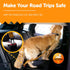 Shock Absorbing Bungee Dog Leash 4-7 ft. for Golden Retrievers with Padded Handle, Seatbelt Buckle, Reflective