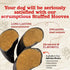 Natural Farm Bacon & Cheese Flavor Filled Cow Hooves for Dogs (4-Pack), Long-Lasting Natural Hoof Beef Bone Treats, Best for Small, Medium & Large Dogs