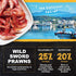 Ultra Fresh Betta Fish Food, Pro Shrimp Patties with 50% Sword Prawns, All Natural Protein for Healthy Development