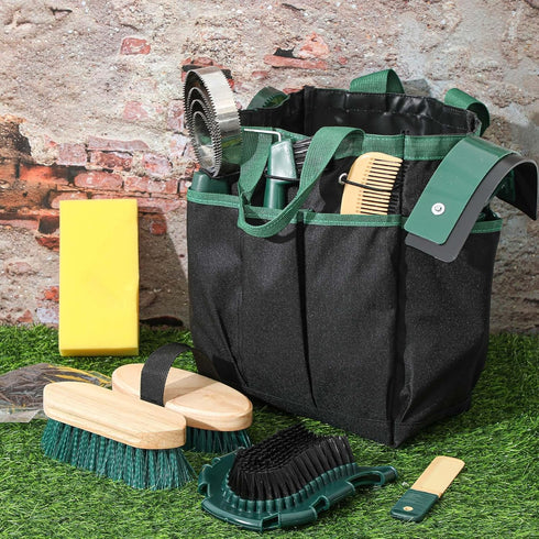 12 Sets Abbylike Piece Horse Grooming Kit with Organizer Tote Bag Brush for Derby Day Show Horses Professional Tools