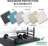 Gym Flooring Set - Interlocking EVA Soft Foam Floor Mat, 18 Pieces Puzzle Rubber Tiles for Home Fitness, Garage