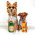 Bark Bros - Paw-mosa Mimosa Plush Squeaky Dog Toy Bottle Parody Two Pack, Cute Dog Birthday Gifts