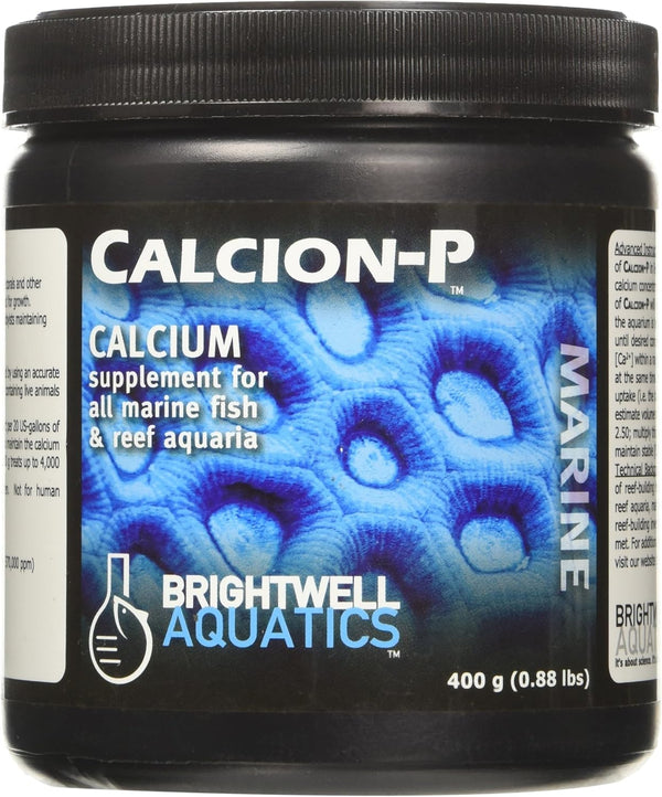 14-Ounce Calcion Dry Salt Water Conditioners for Aquarium, Brightwell Aquatics ABACALP400