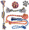 Dog Chew Toys - Puppy Teething Rope Toy Set for Small Dogs, Washable Cotton Tug Toys