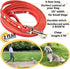 ADITYNA Premium Leather Dog Leash - 6 ft, Heavy-Duty, Soft & Strong for Small/Medium Dogs (Red, 6 ft x 1/2")
