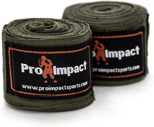 Pro Impact 180 Inch Mexican Style Boxing Hand Wraps - Stretchable Support for MMA & Combat Training