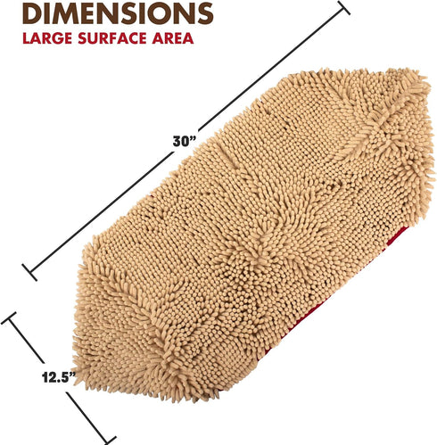 My Doggy Place Dog Towel, Super Absorbent Microfiber with Hand Pockets, Quick Dry Shammy Towel, Oatmeal, 30 x 12.5 in