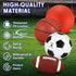 4 Set Deekin Pcs Sport Balls for Kids Teens, Include Official Size Basketball Soccer Football Playground Ball and Pump