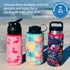Koverz Water Bottle Carrier - 24-30oz 750ml with Shoulder Strap, Insulator - Midnight Mums