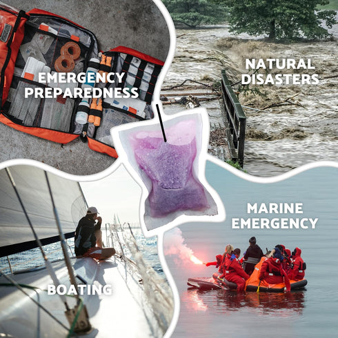 OTS Osmo Seal - 4 Pack - Fresh & Salt Water Filter - Portable Emergency Water Purifier for Survival