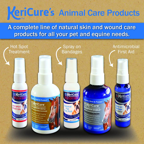 Tough Shield Silver Liquid Bandage Wound Spray for Dogs, Cats & Small Pets - 2oz First Aid Solution