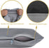 Waterproof Soft and Durable Gray Elastic Machine-Washable Medium Size Dog Bed Cover, 36"x29"
