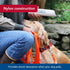 Water & Woods Nylon Dog Check Cord by Coastal Pet, Durable Training Leash, Safety Orange, 5/8" x 25'