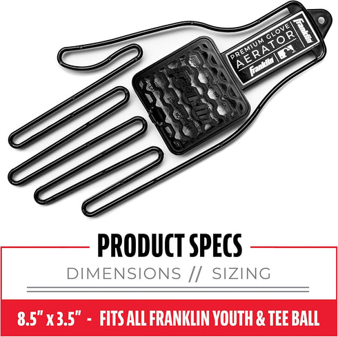 Franklin Sports Batting Glove Aerator Inserts - Dries Sweat + Eliminates Odor - Fits Baseball, Softball, Football, Golf + Work Gloves - Adult + Kids Sizes by Franklin Sports