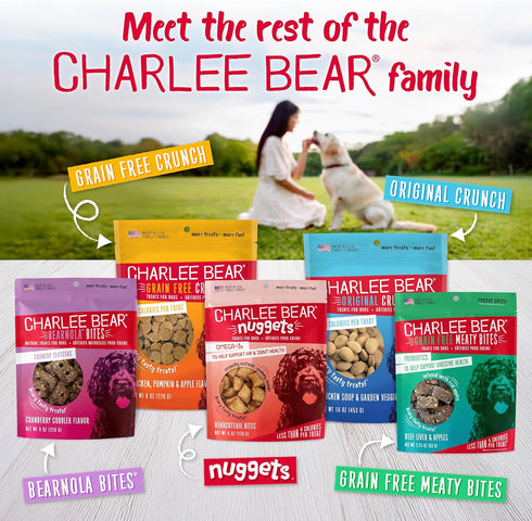 Charlee Bear 8 oz Grain-Free Bear Crunch Bacon & Blueberry Flavor