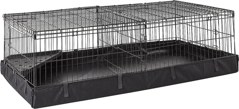 Amazon Basics Leakproof Canvas Bottom Guinea Pig Cage, Easy to Clean Small