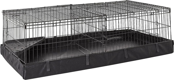 Amazon Basics Leakproof Canvas Bottom Guinea Pig Cage, Easy to Clean Small