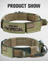 Joytale Tactical Dog Collar with Handle - Heavy Duty Military Collar with 2 Patches for Training (XL, Camouflage)