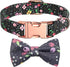 Adjustable Dog Bow Tie Collar, Soft Cotton Puppy Collar with Detachable Bow Tie and Metal Buckle for Small Medium Large