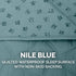 Furhaven Waterproof & Non-Slip Mattress Cover Protector for Dogs & Cats, Washable Quilted Twill Blanket - Nile Blue,