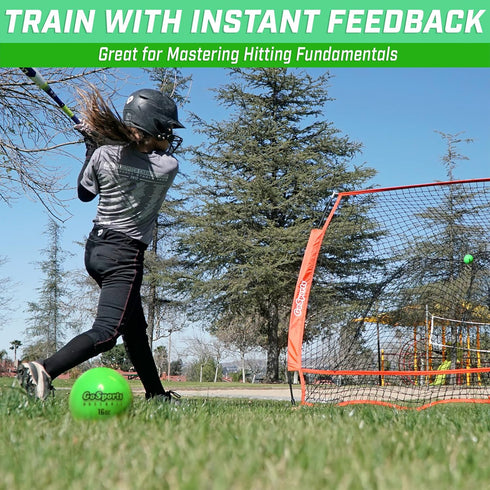 GoSports Weighted Training Balls - Improve Power and Mechanics for Hitting & Pitching Training, Choose Baseball or