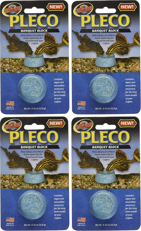 Zoo Med Laboratories Pleco Banquet Block, 4 Count
