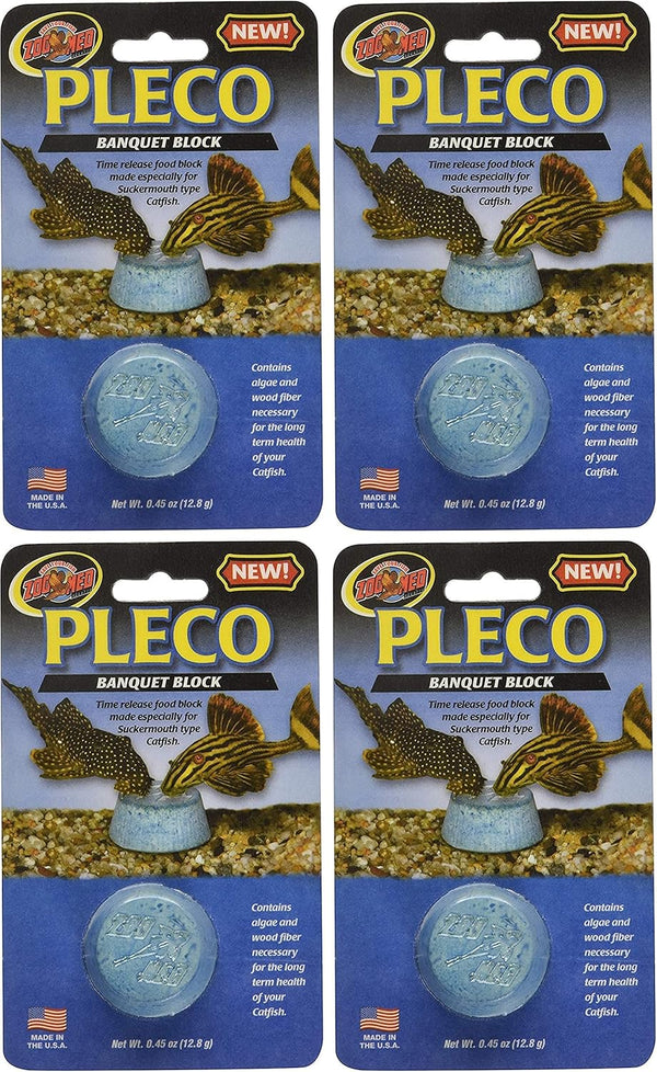Zoo Med Laboratories Pleco Banquet Block, 4 Count