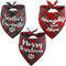 Christmas Bandanas for Dogs, 3 Pack Plaid Pet Bandana for Medium Large Dogs