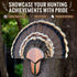 Turkey Fan Mount Kit, Wooden Turkey Tail Mount for Hunting Assemble Display, Easy to Install Hunting Accessories Kit