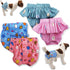 Pack of 4 Dog Female Diapers Sanitary Pants and Skirts Cotton for Small Pet Cat (S: Waist: 10" - 13").