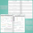 6 7x10 Clever Fox Fitness Journal PRO Daily Workout Planner with Meal Planner & Habit Tracker Gym Exercise Log Book