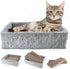 PrimePets Cat Scratcher Lounge - 2 in 1 Reversible Cat Scratching Pad Box Bed with Catnip Included