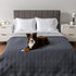 PetAmi Waterproof Couch Cover for Dogs, Reversible Sofa Protector, Washable Blanket for Pet Cat Bed, 102x82 Gray