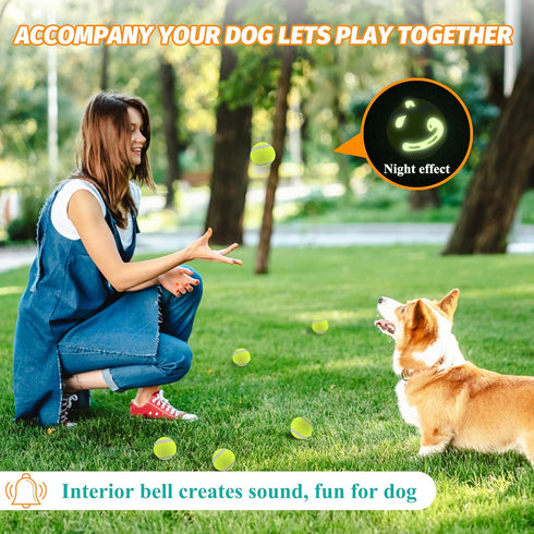 Dog Tennis Balls X-Small 1.5" Pack of 12, Fit for Ball Launchers - Dog Toys