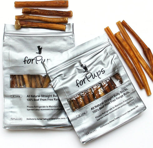 (1 Pound – 6 Inch) (THICK) (16 oz Pack) All Natural Premium Quality Bully Sticks (6”)