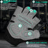 WESTWOOD FOX Gym Gloves Fitness Training Anti Slip Shock-Absorbing Weight Lifting Gloves Padded Grip Breathable
