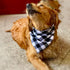 Realeaf Dog Bandanas 2 Pack, Reversible Plaid Pet Scarves, Classic Triangle Dog Bibs for Small Dogs Cats