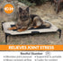 K&H Pet Products Dog Cots Beds for Large Dogs - Elevated Outdoor Dog Cot Bed, Washable, X-Large, Taupe/Black Mesh