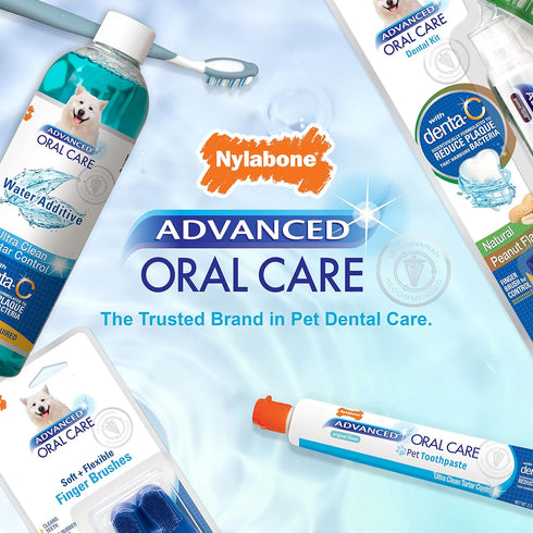 Nylabone Advanced Oral Care Dog Water Additive - Liquid Tartar Remover for Dental Care, 16 oz.