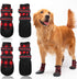 FLYSTAR Dog Shoes for Medium Large Dogs, Waterproof Non-Slip Boots for Winter, Reflective Adjustable Warm Paw Protector